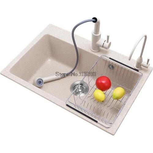 Italian Quartz Stone Sink Single Sink Kitchen Sink Sink Sink Sink Vegetable Basin Sink Oatmeal