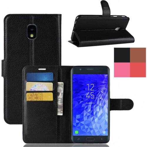 Leather Wallet Flip Case Card Holder Stand Cover For Samsung Galaxy J7 2018/J7 Refine/J7 V 2nd Gen/Crown/Star/Aura/Aero/Top/Eon