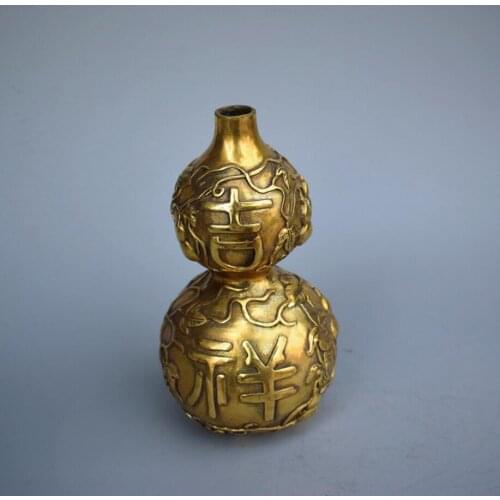 Copper Statue Fengshui copper ware, zhenzhai pen, Huasha eight trigrams, big and small copper calabash, Kaiguang pure copper cal