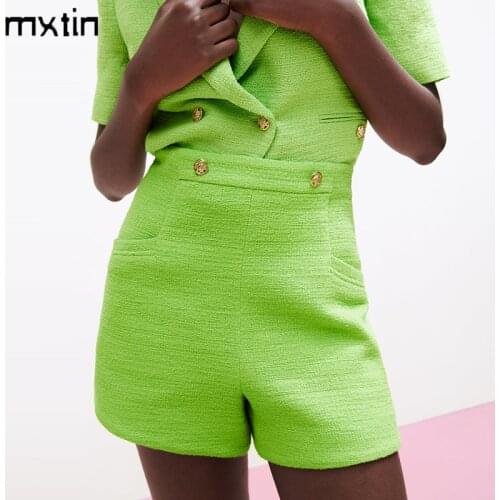 Женские завышенные шорты Mxtin China At AliExpress