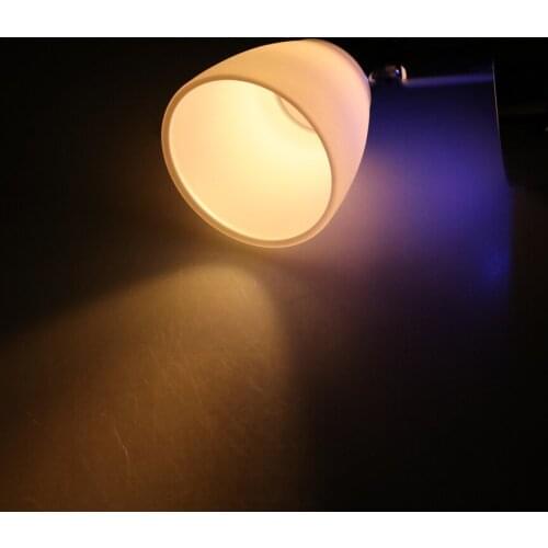 3W Touch Dimming LED Bedside Reading Lamp Headboard Wall Mount White