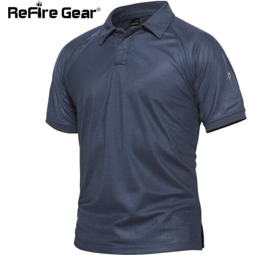 Мужские поло с коротким рукавом ReFire Gear China At AliExpress