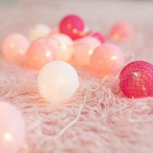 USB Cotton Ball LED String Light Garland Light String Christmas Wedding Garden Party Outdoor Party Home Decoration Light