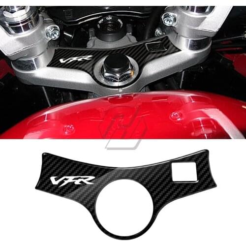 3D Carbon-look Upper Triple Yoke Defender Case for Honda VFR 800 2002-2006