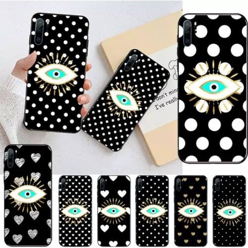 Turkish Lucky Demon Eye heart Phone Case For Huawei P9 P10 P20 P30 Pro Lite smart Mate 10 Lite 20 Y5 Y6 Y7 2018 2019