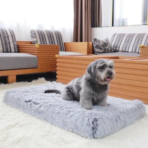 Ultra Plush Deluxe Orthopedic Foam Dog Bed Rectangular Cat Dog Mats / Removable Cover Pet Mattress Cushion for Small Large Dogs