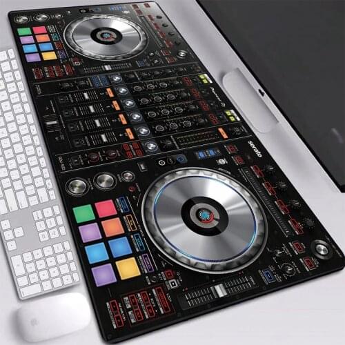 DJ Hand Drive Picture Printed Mouse Pads HD Wallpaper Desktop Mats Waterproof Professional with Sewn Edges Mice Mat Large XXL