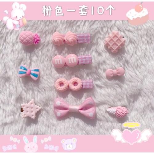 Lolita hairpin candy sweet cream cakes and lovely sweet bowknot tire headdress, hair accessories