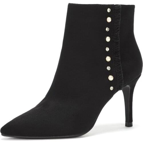 Female Pointed Versatile Fashion Bare Shoes High Heel Boots Stiletto Womens Shoes For Women