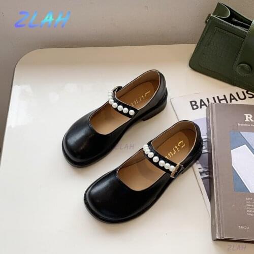 Womens British Style Low-heel Casual Shoes Zlah Women Sports Shoes Shallow Mouth Fashion Round Toe Oxford Shoes Platform Shoes