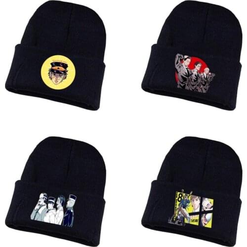 Golden Kamuy Knitted hat Cosplay hat Unisex Print Adult Casual Cotton hat teenagers winter Knitted Cap