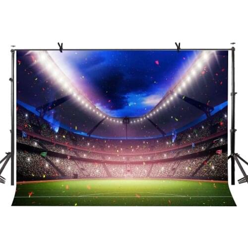 150x220cm Open Air Soccer Field Backdrop Overcrowded Scene Photography Background Studio Props