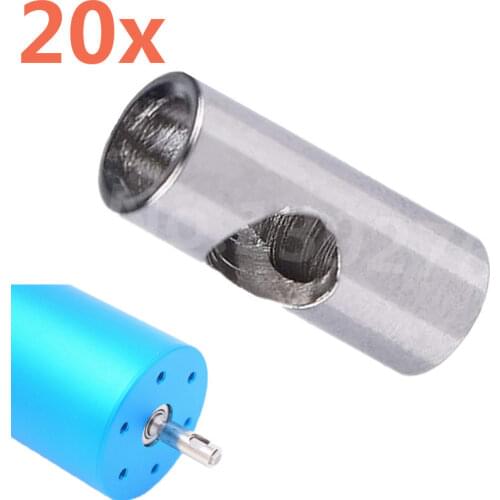 20 Pieces RC Tool Motor Axle 3.17mm To 5mm Change-over Shaft Adapter Motor Shaft Sleeve Remote Control Cars Boat Plane