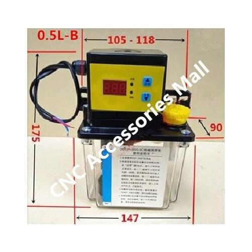 0.5L Automatic Lubrication pump 220V Digital electronic Timer Oil Pump For CNC router