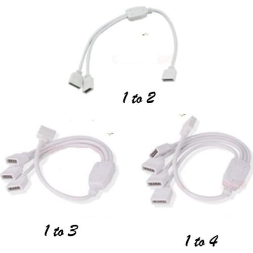 5 pin 1 TO 2/ 3 /4 Splitter female extension wire cable For RGBW RGBWW led strip light