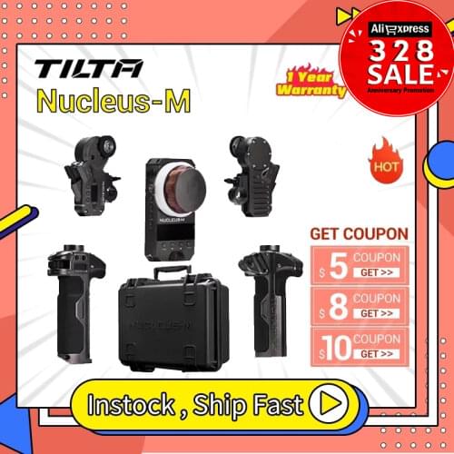 TILTA Nucleus-M Wireless Follow Focus Lens Control System Nucleus M for 3 Axis Gimbal for Arri RED Tilta Max for DJI RONIN S