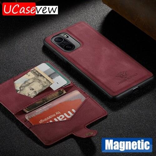 Retro PU Flip Wallet Leather Case for Xiaomi Mi POCO F3 Redxiao K40 Pro Multi function Magnetic Card Holders Phone Cases Cover