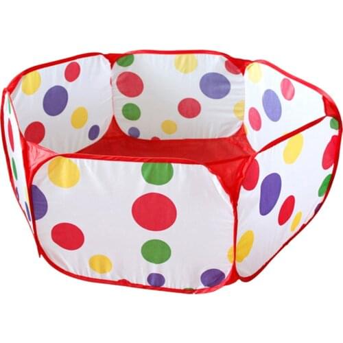 Kids Baby 1.2m Red Plastic Water-proof Folding Ocean Ball Pit Playpen Sea Ball Pool Tent Play Game Ball Playhouse Sports Toy