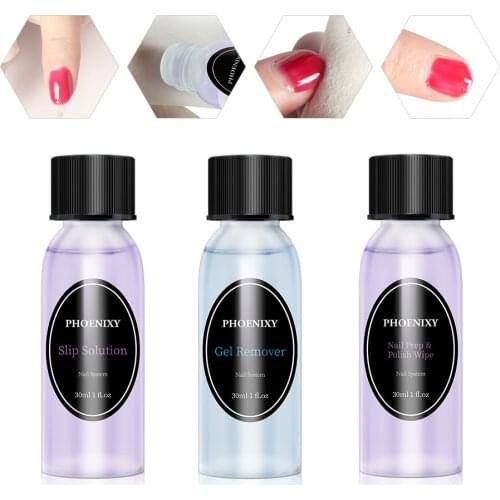 Phoenixy 30ml Cleanser Plus Nail Wipe Nail Water Gel Washing Water Unloading Water Cleanser Slip Solution Nail Remover Water