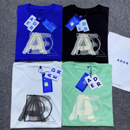 ADER ERROR 1:1 T-shirt Men Women High Quality ADER Color Embroidery Letter Logo Adererror Tee Ader short sleeve Tops