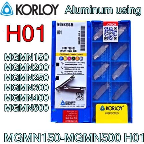 H01-MGMN150 MGMN200 MGMN250 MGMN300 MGMN400 MGMN500 10pcs 50pcs KORLOY CNC Aluminum using Carbide insert Free shipping