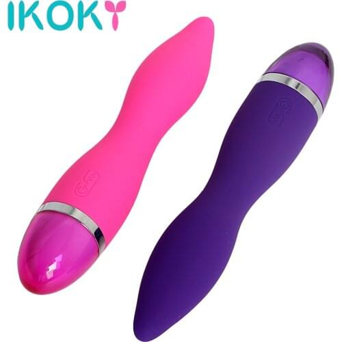 IKOKY AV Rod Vibrator USB Charging Multispeed Powerful Adult Products Sex Toys For Women Clit Stimulation Magic Wand Massager
