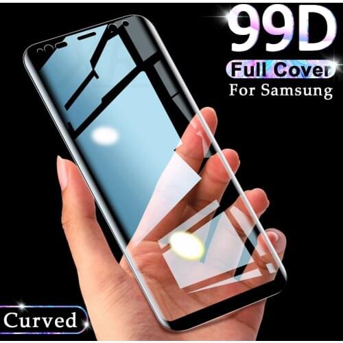 99D Full Curved Tempered Glass on For Samsung Galaxy S9 S8 Plus Note 9 8 Screen Protector On Samsung S7 S6 Edge Protective Film