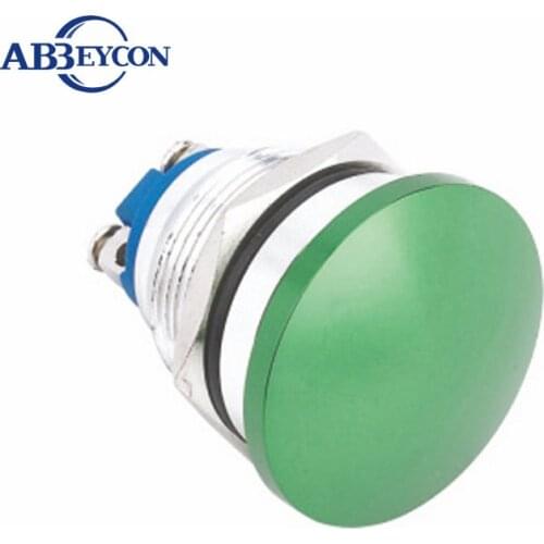 Red or green 16mm screw terminal zinc alloy emergency stop button switch