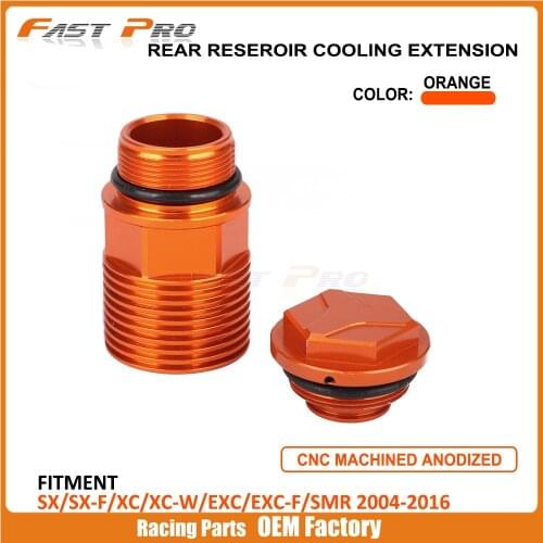 CNC Alloy Rear Heightening Brake Reservoir Fluid Cover Cap Fit For KTM XCW XCFW SX SXF SXS SMR 125 144 150 200 250 450 490 500