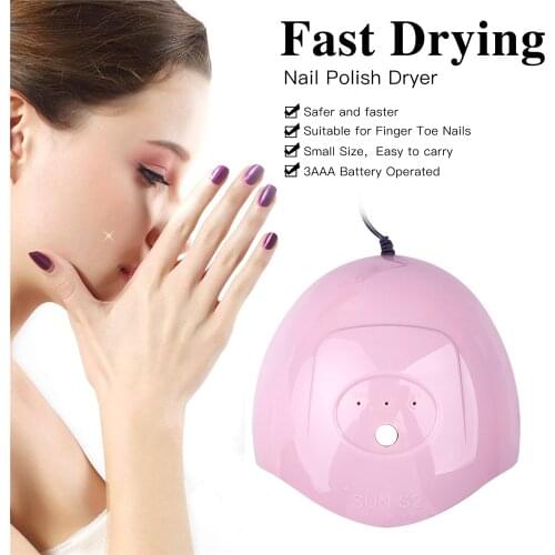 HOT！Pink 36W Nail Dryer Machine 12 LED UV Lamp Micro USB Cable Home Use Nail UV Gel Varnish Dryer Portable Nail Art Tools