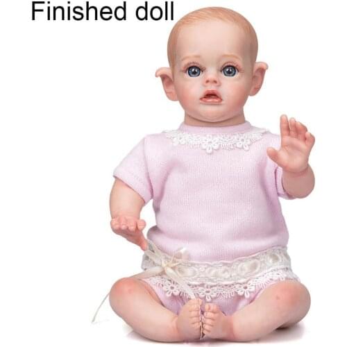 Mini Portable Doll Cute Fairy Elf Doll Rebirth Baby High Quality Collection Art Doll Childrens Rebirth Doll Finished Toys