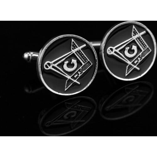 Dongsheng Fashion Mens Jewelry Masonic Cuff links Lodge Cufflinks For Freemasonry French shirt Costume Accessories Cufflinks-40
