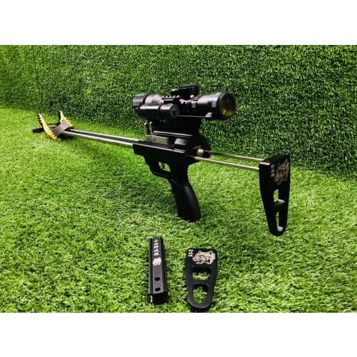 Professional hunting slingshot Smooth catapult hunting catapult fish reel continuous shooting steel ball arrow fishing bow