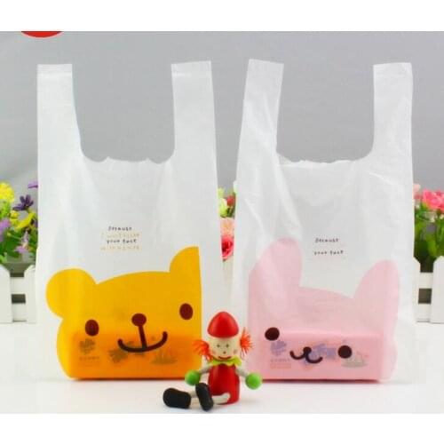 SIZE: 36*64cm+14cm large plastic shopping bags with handles,party favor Christmas plastic gift bags