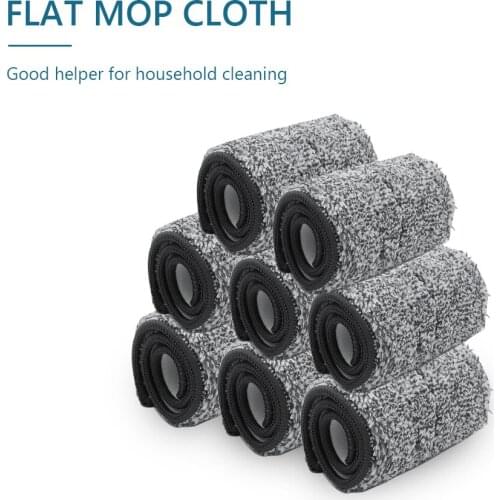 Replacement Mop Pads Microfiber Cleaning Mop Head Cloth For Squeeze Flat Mop Reusable Microfiber Pad Washable Mop