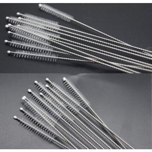 10Pcs/Set Bottle Tank Pipe Brush Glass Tube Spiral Soft Hair Straw bottle Accessories