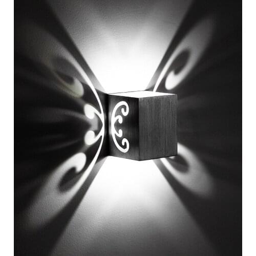 Butterfly 3W LED Wall Sconce Surface Mounted Light Fixture Modern Lamp Aluminum Effect Wall Light Holiday Indoor Decoration Lamp