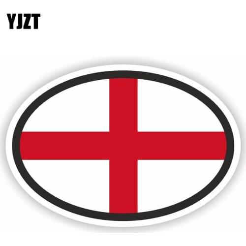 YJZT 14.4CM*9.6CM Car Styling England Flag Decal Helmet Reflective Car Sticker 6-1517