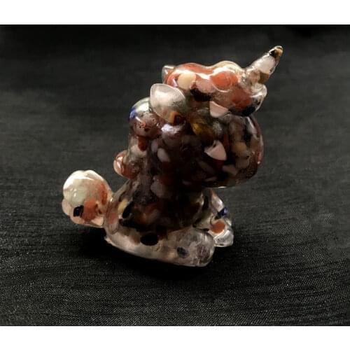 Disney Natural Crystal Gravel Unicorn Epoxy Ornaments Lucky Transfer Home Accessories Men and Women Gifts 2021 NEW