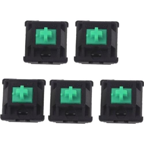 5Pcs Greetech Green Switches Axis for razer Gaming Mechanical Keyboard for cherry MX 3pin Switch D09 20 Dropship