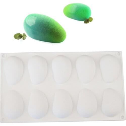 10 Cavity Silicone 3D Fruit Shape Cake Mold For Mousse Dessert Mould Mango Chocolate Pastries Molds DIY Baking