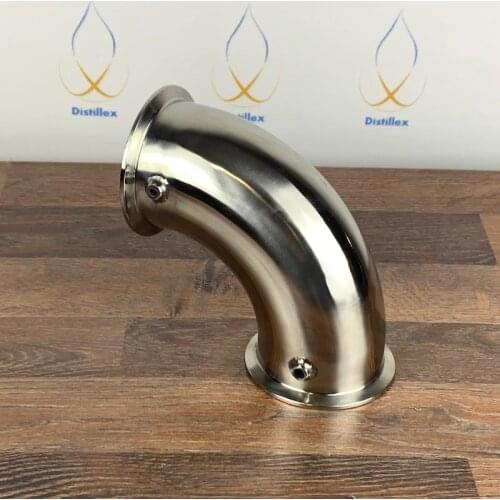 2" Thermowell Elbow 90 degree , welded connector for sensors diameter 4 and 6 mm , SUS304