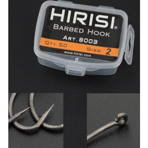 50 Pcs/lot Sea Offset Hook Carp Snap Fishing Single Barbed Hook Steel Fishing Bait Hooks Fishing Hook Set 2# 4# 6# 8