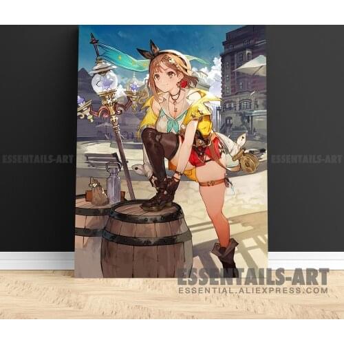 Atelier Ryza 2 Lost Legends The Secret Fairy Canvas Wall Art Painting Decor Bedroom home poster Living Home Decoration Prints