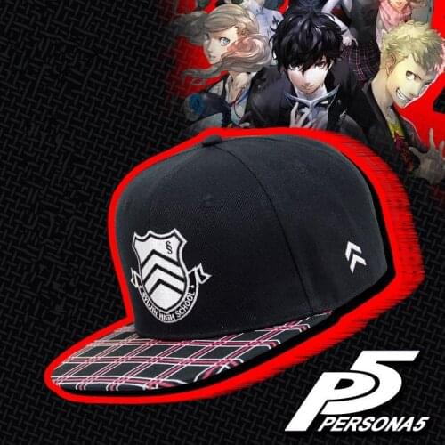 Free shipping New Game Persona5 JOKER Peaked Cap Hat Adjustable