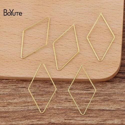 BoYuTe (200 Pieces/Lot) 0.7*20*30MM Metal Brass Wire Open Quad Materials Hand Made Diy Jewelry Accessories