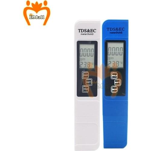 3 in 1 Digital LCD TDS EC Meter Pen for Water Tester Aquarium Pool Automatic Calibration Thermometer Water Quality Purity Test