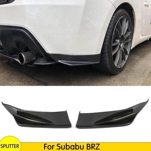 For Subaru BRZ 2017 2018 Base TS Sport-tech Limited Premium 2 Door Coupe Front Bumper Lip Splitters Carbon Fiber