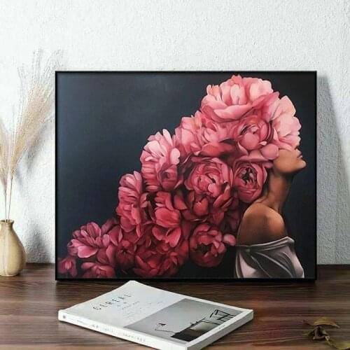 GATYZTORY 5d Diamond Painting Full Drill flower girl New Arrival Diamond Embroidery figure Decorations For Home