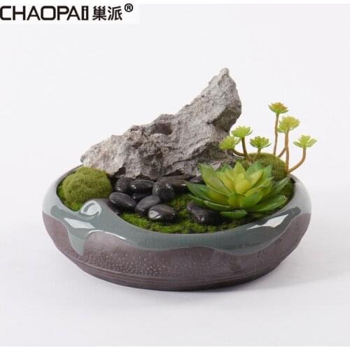 Simulation meat micro landscape small bonsai decoration indoor furniture corner table TV cabinet porch bonsai decoration
